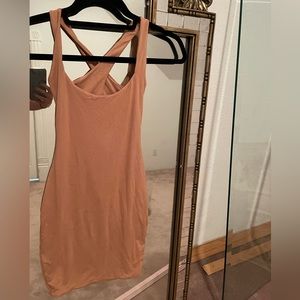 Oh Polly nude mini dress